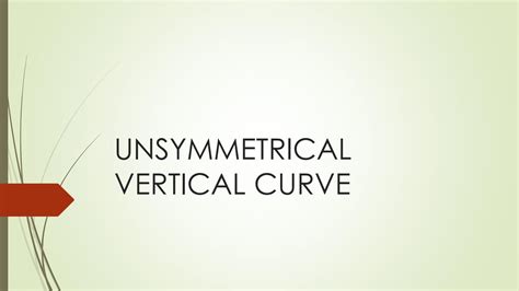 SOLUTION Surveying Unsymmetrical Vertical Curve Studypool