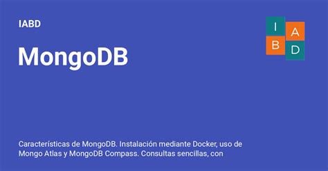 Mongodb Inteligencia Artificial Y Big Data