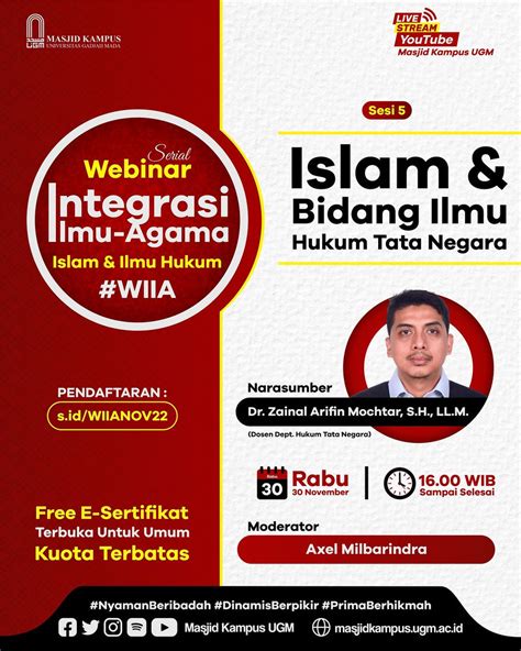 Masjid Kampus UGM Official On Twitter Yuk Ikut WIIA2022 Seri Islam