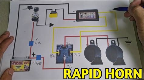 Rapid Horn Na Dual Horn Wiring Diagram Youtube