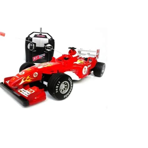 Carrinho de Controle Remoto Fórmula 1 Corrida F1 Deluxe Car Vermelho