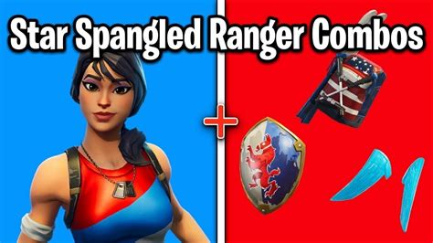 Star Spangled Ranger Skin Combos Fortnite Youtube