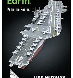 Metal Earth Premium Series USS Midway Aircraft Carrier 3D Metal Model