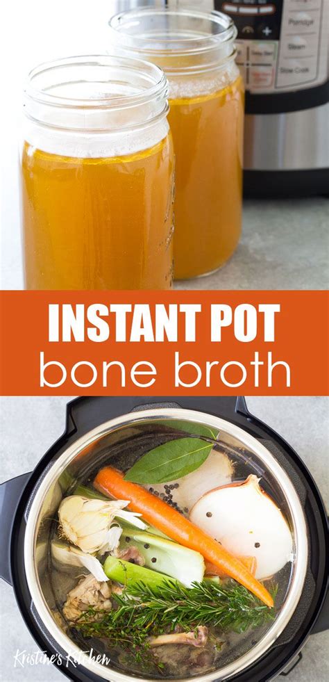 Instant Pot Bone Broth Chicken Stock Recipe Instant Pot Dinner Recipes Homemade Bone Broth