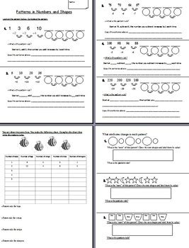 Patterns In Numbers And Shapes By Demah H Tpt