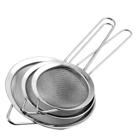 Kit Peneira Aco Inox Utensilio Cozinha E Coador Malha Fina Shopee Brasil