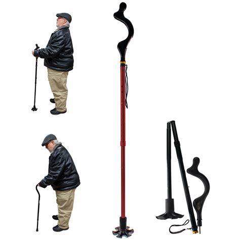 Posture Walking Cane - Walking Stick For Balance For Men & Women