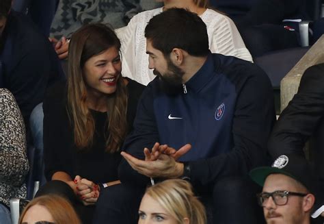 Photo Nikola Karabatic et sa compagne Géraldine Pillet au match de