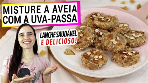 Misture A Aveia A Uva Passa Na Frigideira Nunca Vi Lanche Mais