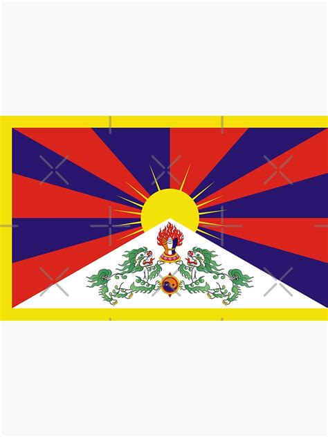 Tibet Flag Show Your Love For Tibet Sticker For Sale By