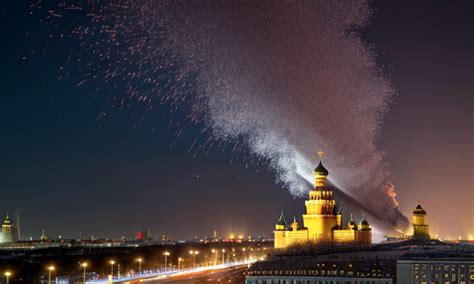 Moscow Kremlin Is Exploding Fire Burn Smoke Ultrar By Mmsopen3 On