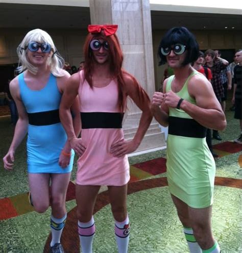 20 Men Dressed As Female Pop Culture Characters Powerpuff Girls