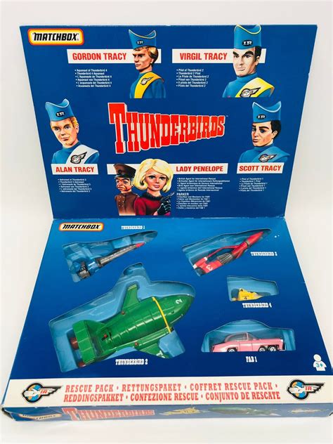 Vintage Tyco Matchbox Thunderbirds Rescue Pack Vehicles Set