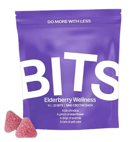 Bits Elderberry Wellness Mg Pk Indica Verano Edibles Cannabis