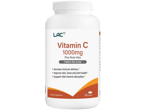 Vitamin C 1000mg Plus Rose Hips Timed-Release | LAC Singapore