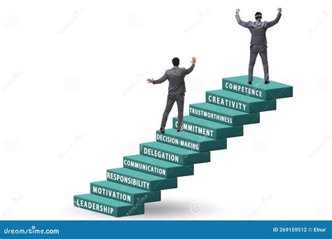 Career Ladder Concept With Key Skills Stock Photo Image Of Challenge