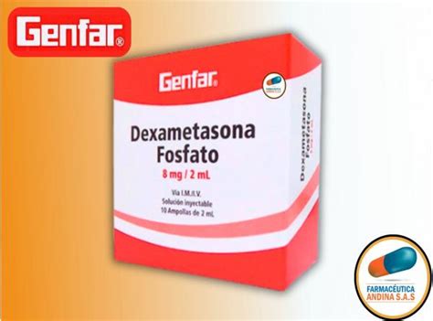 DEXAMETAZONA 8 MG ML CAJA X 10 AMPOLLAS GENFAR