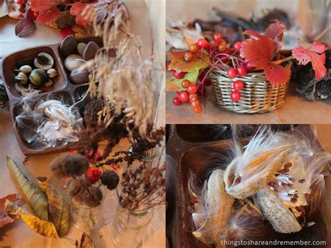 Fall Nature Table for Preschoolers » Things to Share & Remember