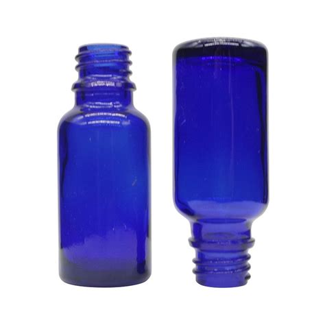 20ml Cobalt Blue Round Glass Dropper Bottles For Essential Oils