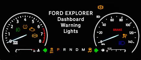 Ford Explorer Dashboard Warning Lights Dash Lights