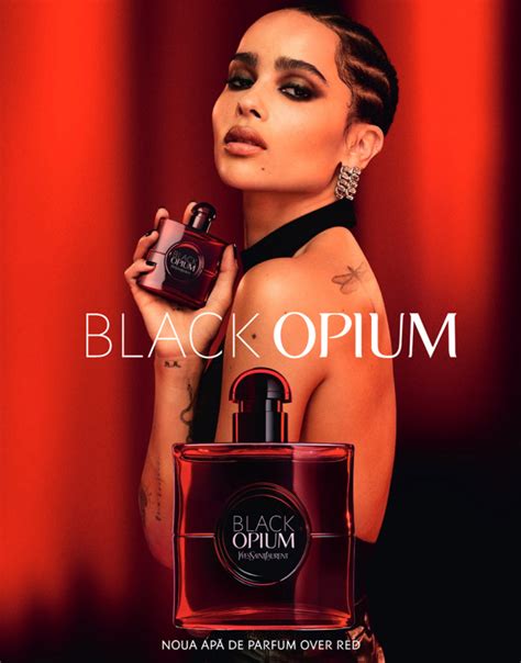 Yves Saint Laurent Black Opium Eau De Parfum Over Red 3614274076578