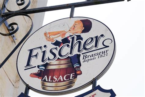 Fischer Logo Sign And Brand Text Of Beer Brewery On Restaurant Pub Bar