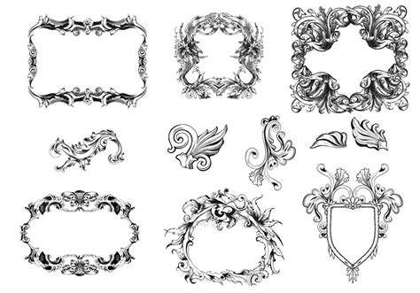 Victorian Frames Vector Pack 26402 Vector Art At Vecteezy