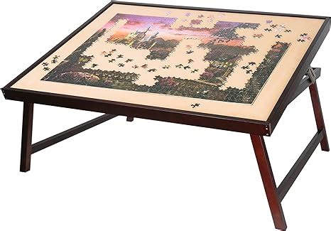 Lavievert Table De Puzzle En Bois Pour Adultes Planche De Puzzle