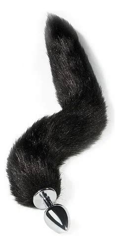 Plug Anal Rabo De Raposa Preto 40 Cm Preto MercadoLivre