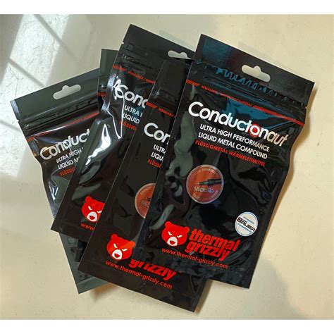 Thermal Grizzly Conductonaut Liquid Metal Thermal Compound - 1.0 Gram ...