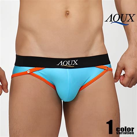 メンズビキニ ブリーフ AQUX アックス Over Wrap Bikini Light Blue ビキニ 男性下着 パンツ ホワイトデー ASIANCLOSET 通販