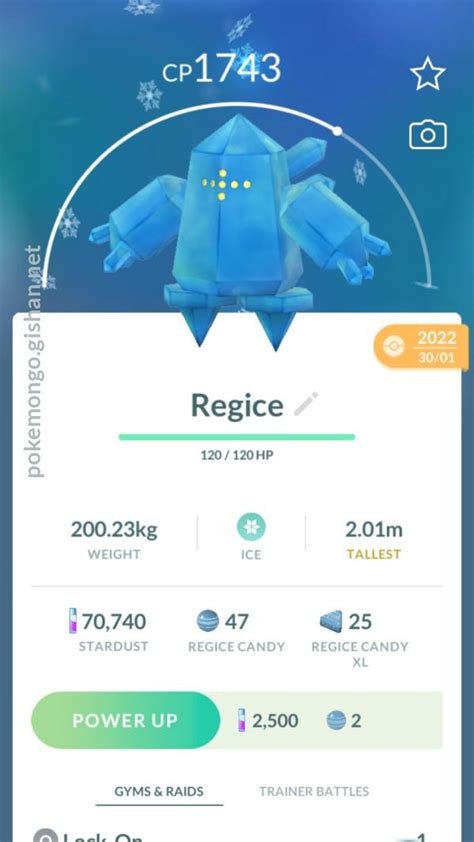 Shiny Regice - Pokemon Go