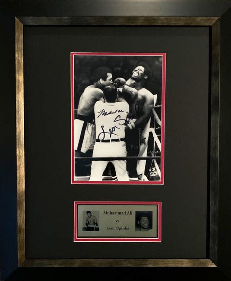 Muhammad Ali And Leon Spinks Dual Signed Photo Ali Wins The Rematch Sports Online