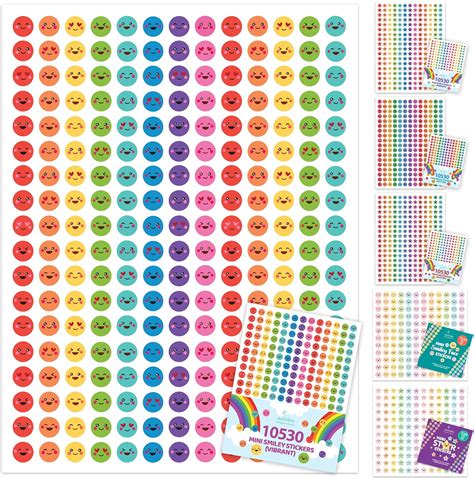 Amazon Happy Face Stickers Small Sheets Of Cute Small