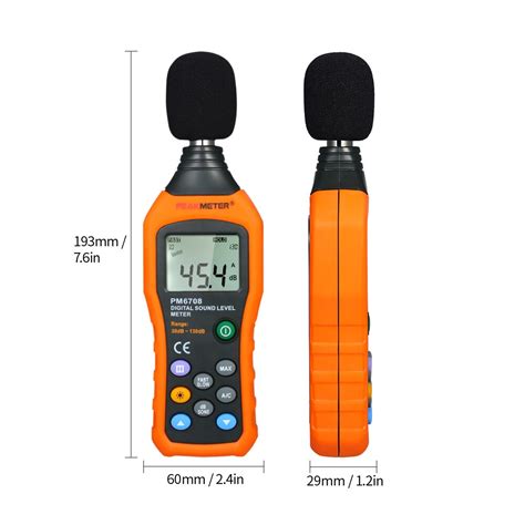 Lcd Digital Noisemeter Sound Level Meter 30 130db Noise Volume Measuring Decibel Monitoring