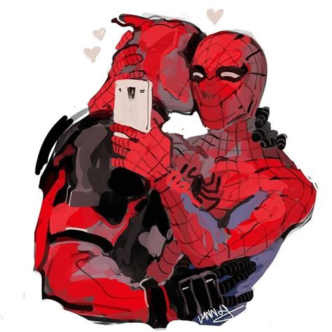 Pin By Ginger Gay On Marvel Spideypool Deadpool And Spiderman Spideypool Comic