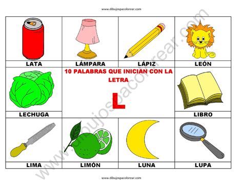 Objetos Com Letra L - Objetos Com Letra L - ZULEDU