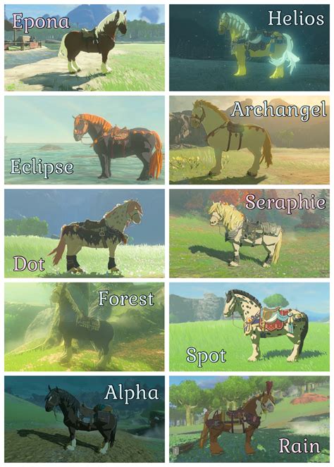 My TotK Horses by Dark-Anmut on DeviantArt