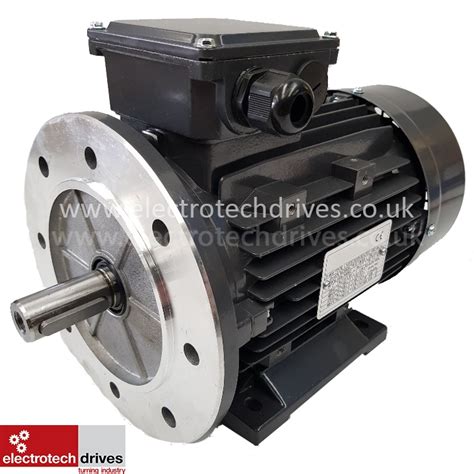 0 75kw Three Phase Electric Motor 1hp 4 Pole 1500rpm 80 Frame Ie3 Electrotech Drives