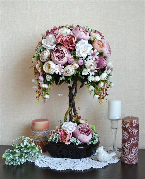 топиарий декор цветы decor fleurs | Fall flower arrangements, Floral ...