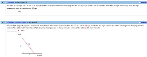 Solved Points Scalcet Xp Two Sides Of A Chegg