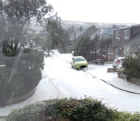 Massive Hailstones Hit Northern England Making It Look Like Winter