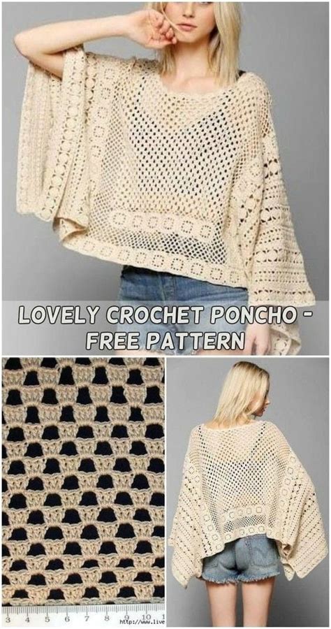 Frost Petals Lace Poncho Sizes Free Crochet Pattern Artofit