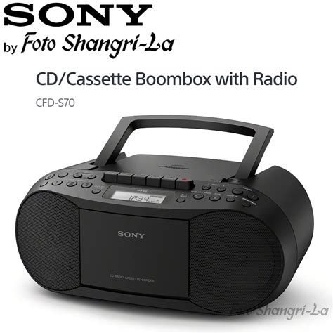 Sony Cfd S Portable Cd Cassette Boombox Player With Radio Stereo Rms