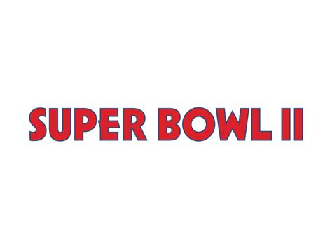 Super Bowl II Logo PNG vector in SVG, PDF, AI, CDR format