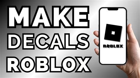 How To Make Decals In Roblox Youtube