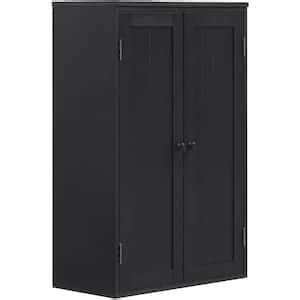 Tileon MDF Freestanding Storage Cabinet With Double Doors And