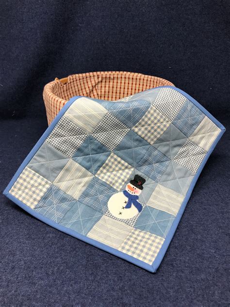 Kit Happy Snowman Quilt / Wool Applique Pattern Folk Art Christmas - Etsy