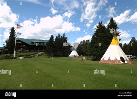 East Glacier Park Lodge, Montana Stock Photo - Alamy