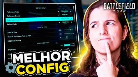 NOVO MELHOR CONFIGURAÇÃO pro BATTLEFIELD 2042 YouTube